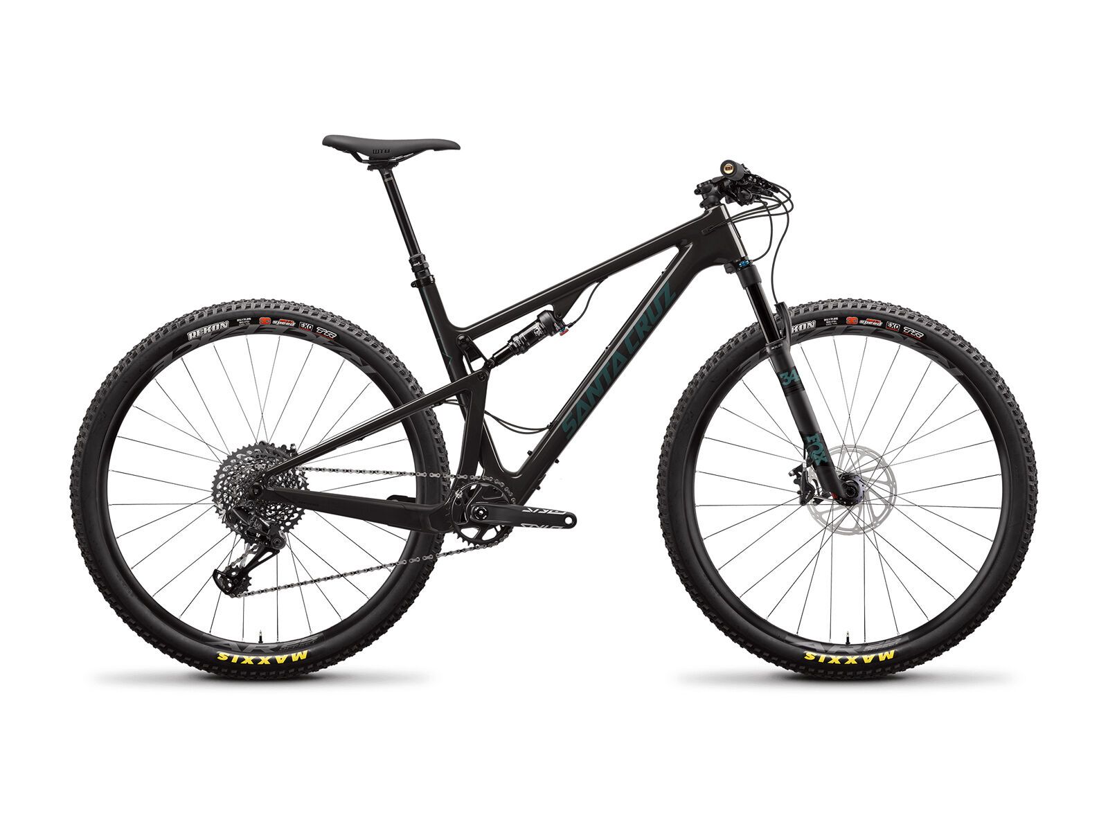 Santa Cruz Blur C S TR, gloss carbon and aquarius green - Bild 1