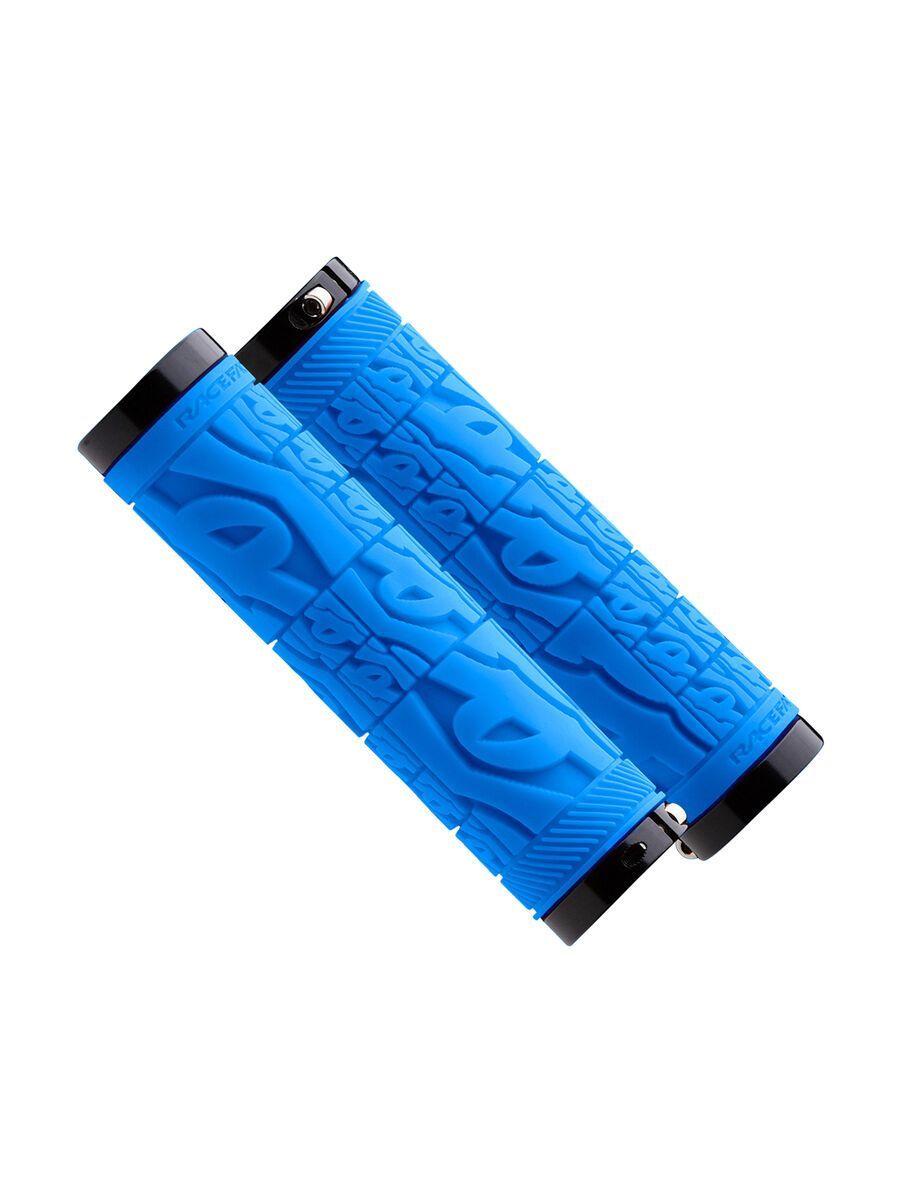 Race Face Strafe Lock-On Griffe, Doppelklemmung, blue - Bild 1