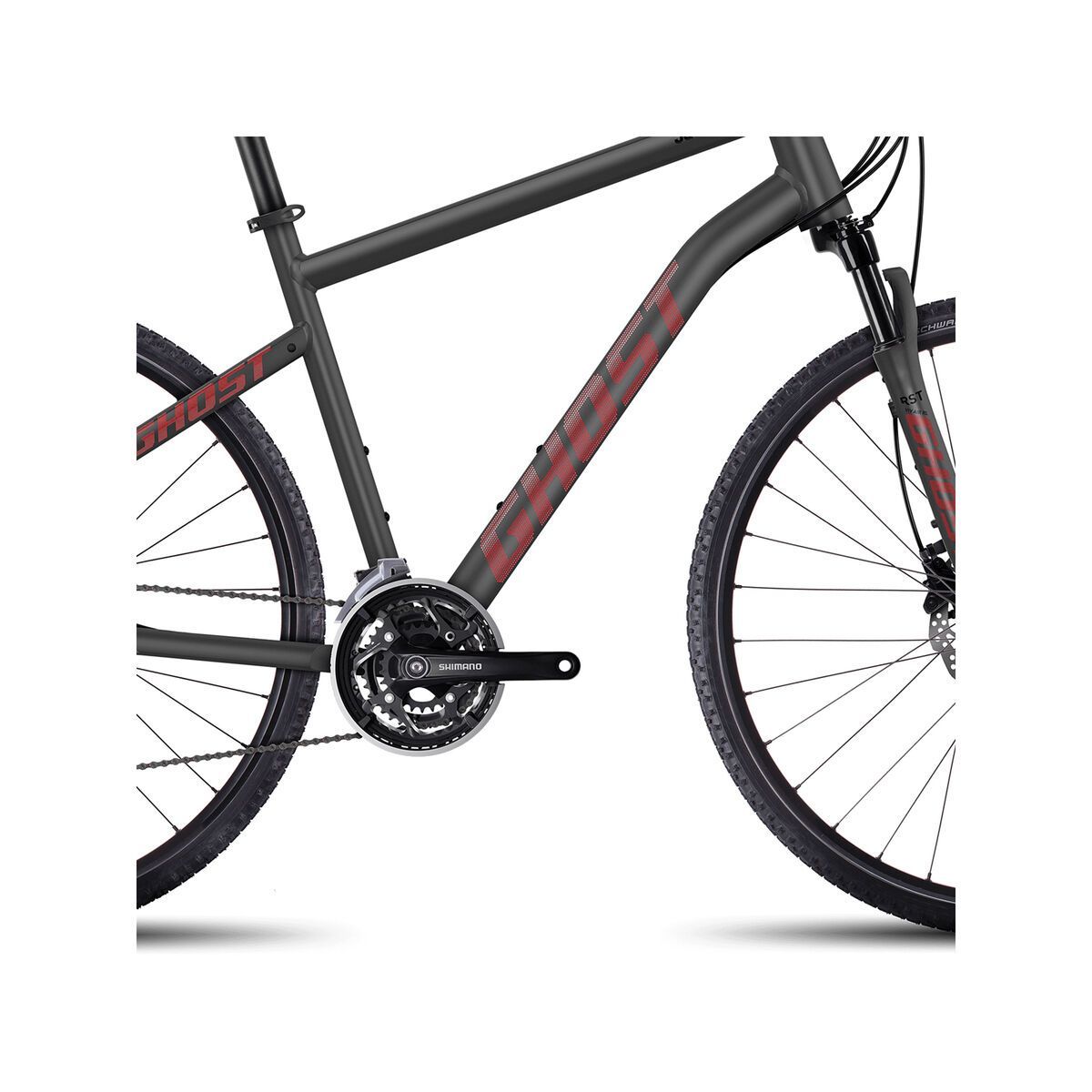 Ghost Square Cross 6, urban grey/neon red/night black - Bild 3