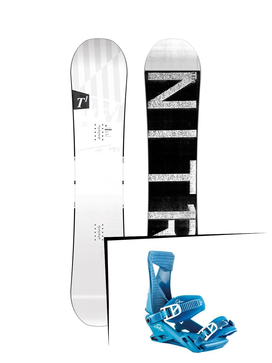 Set: Nitro T1 Wide 2019 + Nitro Zero blue bird - Bild 1