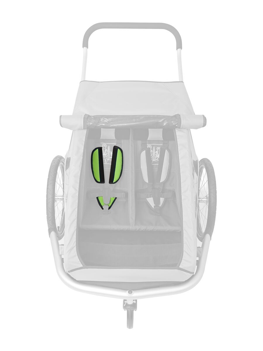 Croozer Gurtpolster Set für Kid for 1/2 bis 2015, grün - Bild 2