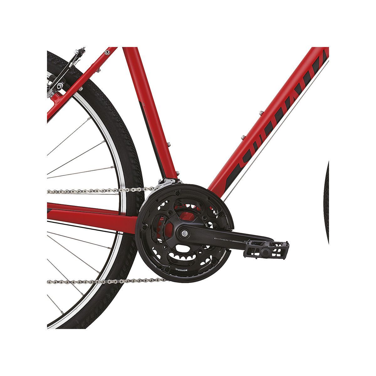 Specialized Crosstrail, Satin Red/Gloss Black/Charcoal - Bild 3