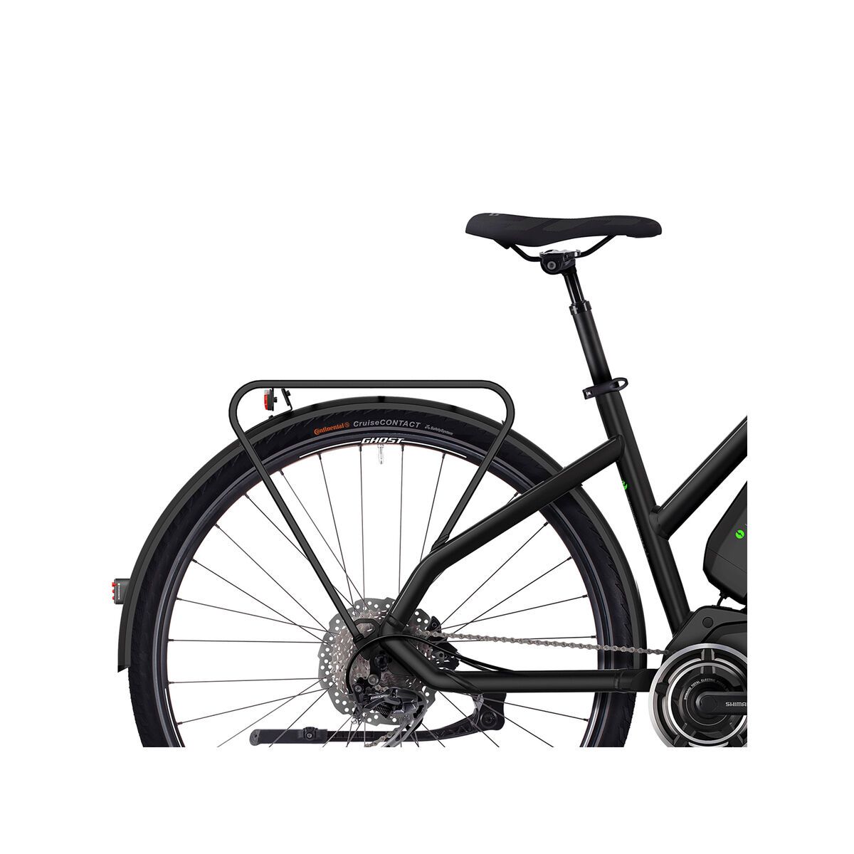 Ghost Hybride Square Trekking 4 W, night black/urban grey/neon green - Bild 5