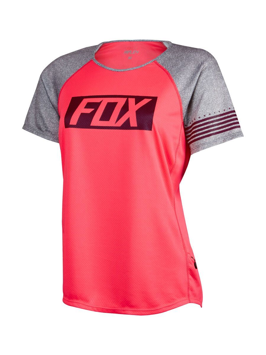 Fox Womens Ripley SS Jersey, neon red - Bild 1