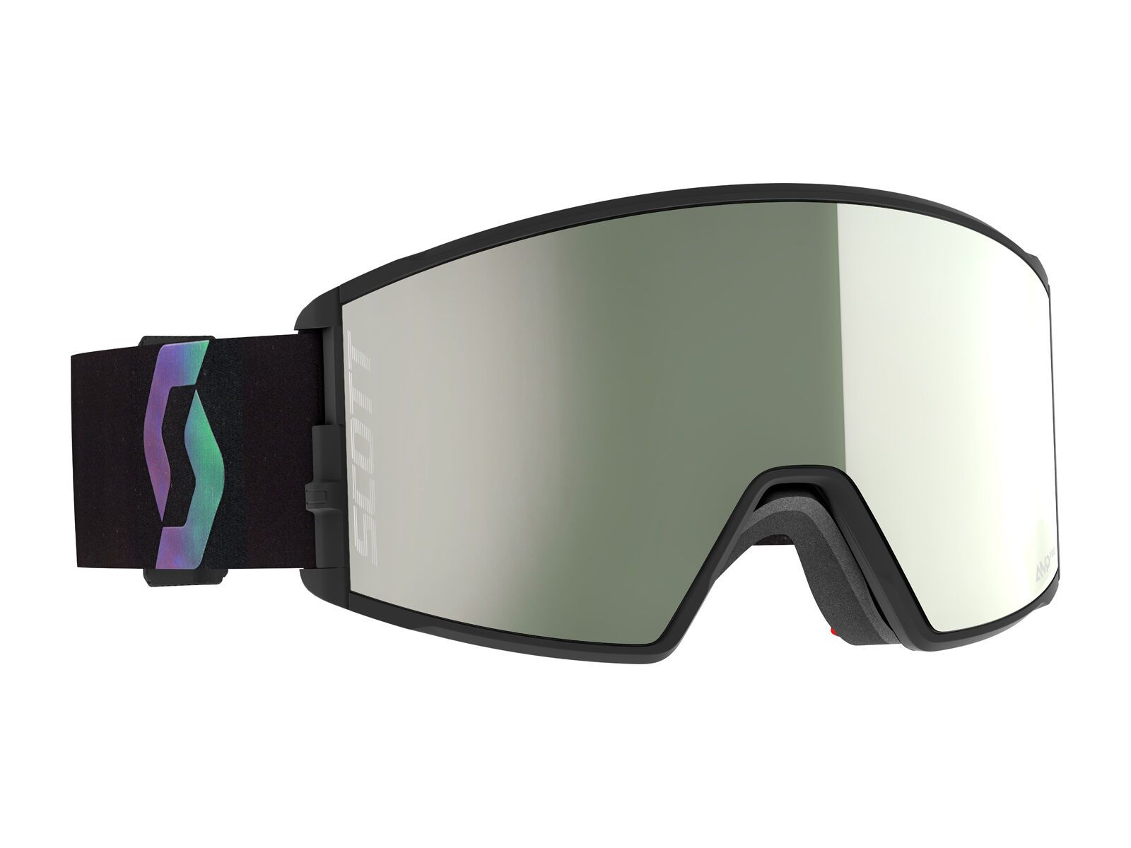 Scott React, AMP Pro White Chrome / black/aurora green - Bild 1