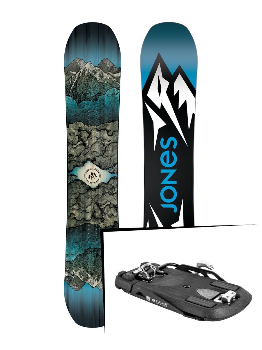 Set: Jones Mountain Twin Wide 2019 + Nitro Clicker black - Bild 1