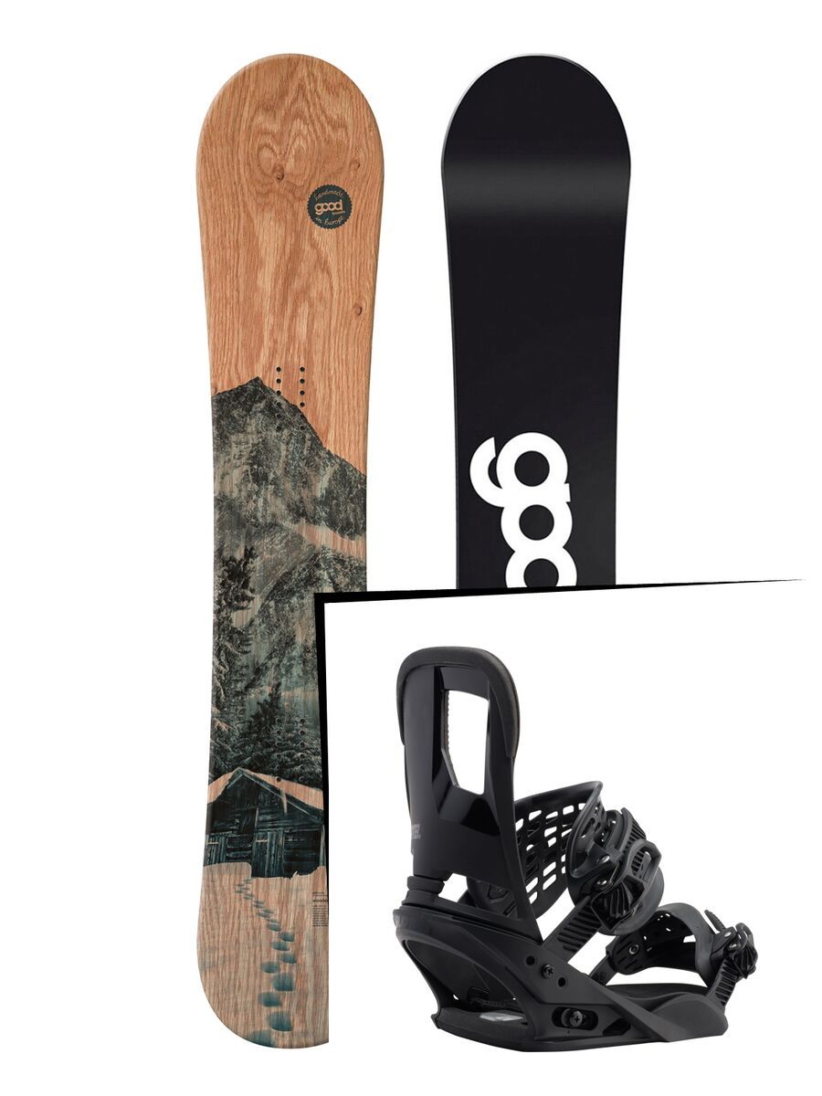 Set: goodboards Wooden 2017 + Burton Cartel (1712700S) - Bild 1
