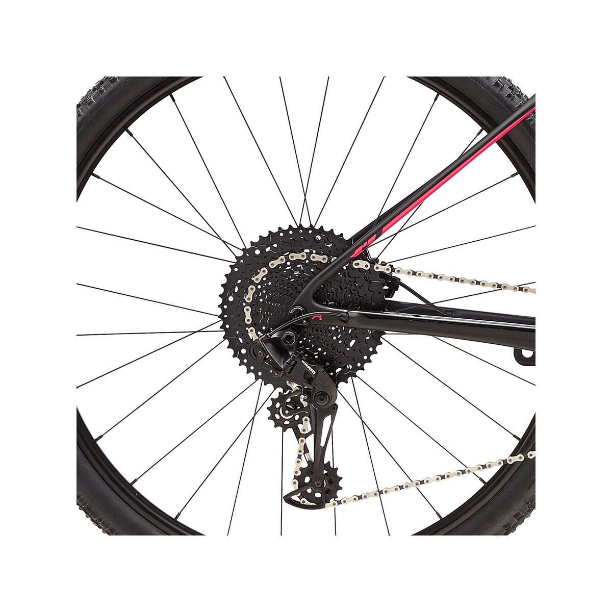 Cannondale F-Si Carbon Women's 2 27.5, black pearl w/ tangerine and acid strawberry - Bild 6