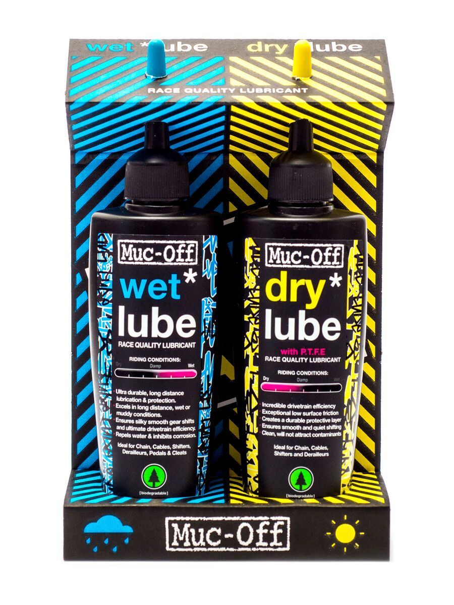 Muc-Off Twin Pack 120 ml Wet & Dry Lube - Bild 1