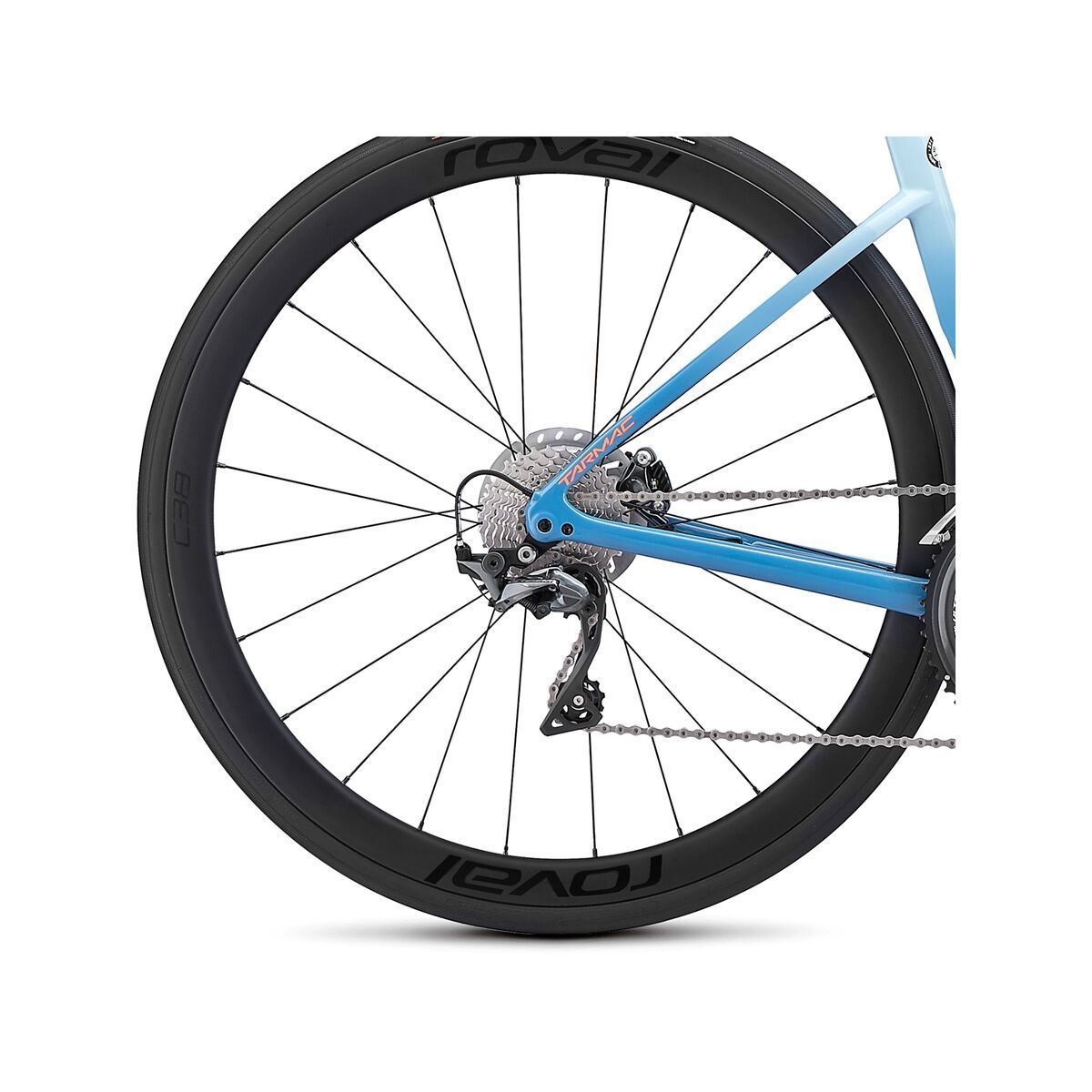 Specialized Women's Tarmac Disc Expert, gloss storm grey/ice blue/acid lava - Bild 6