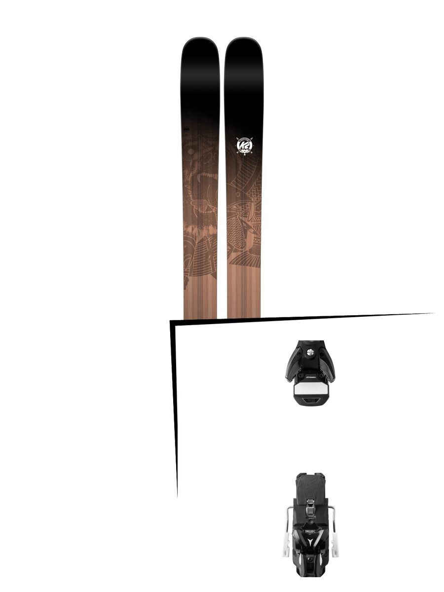 Set: K2 SKI Pettitor 2017 + Atomic STH 13 WTR 130 mm, black/gun metal - Skiset - Bild 1