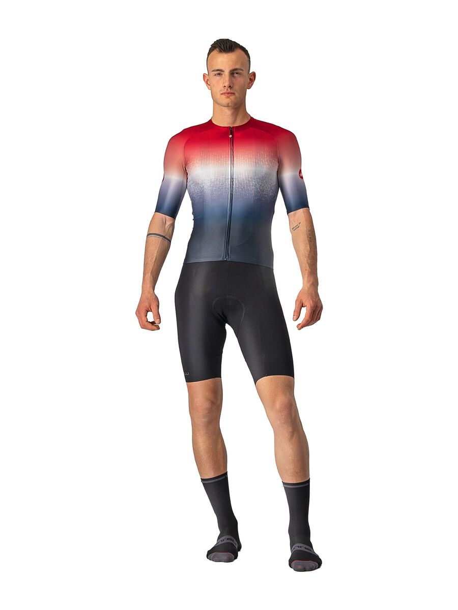 Castelli Aero Race 6.0 Jersey, savile blue/pro red - Bild 3