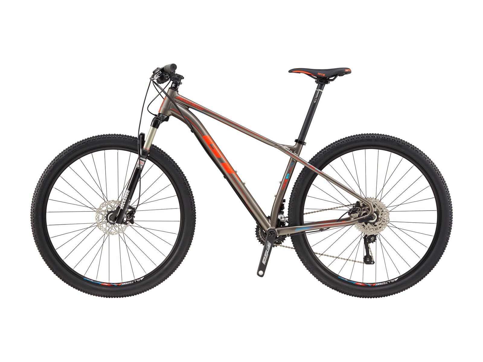 GT Zaskar Comp 9R, gun & neon red - Bild 2