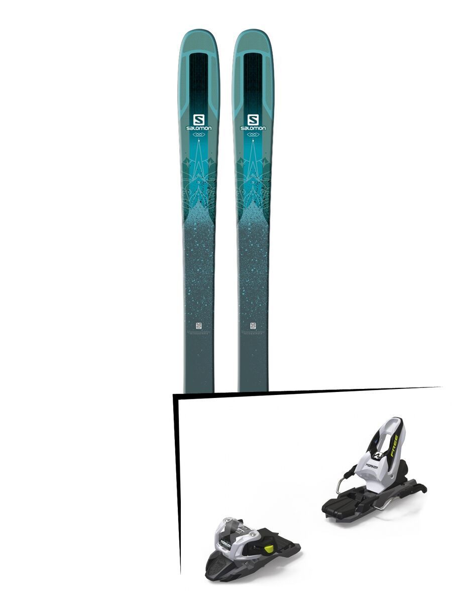 Set: Salomon QST Lumen 99 2018 + Marker Free Ten black/white - Bild 1