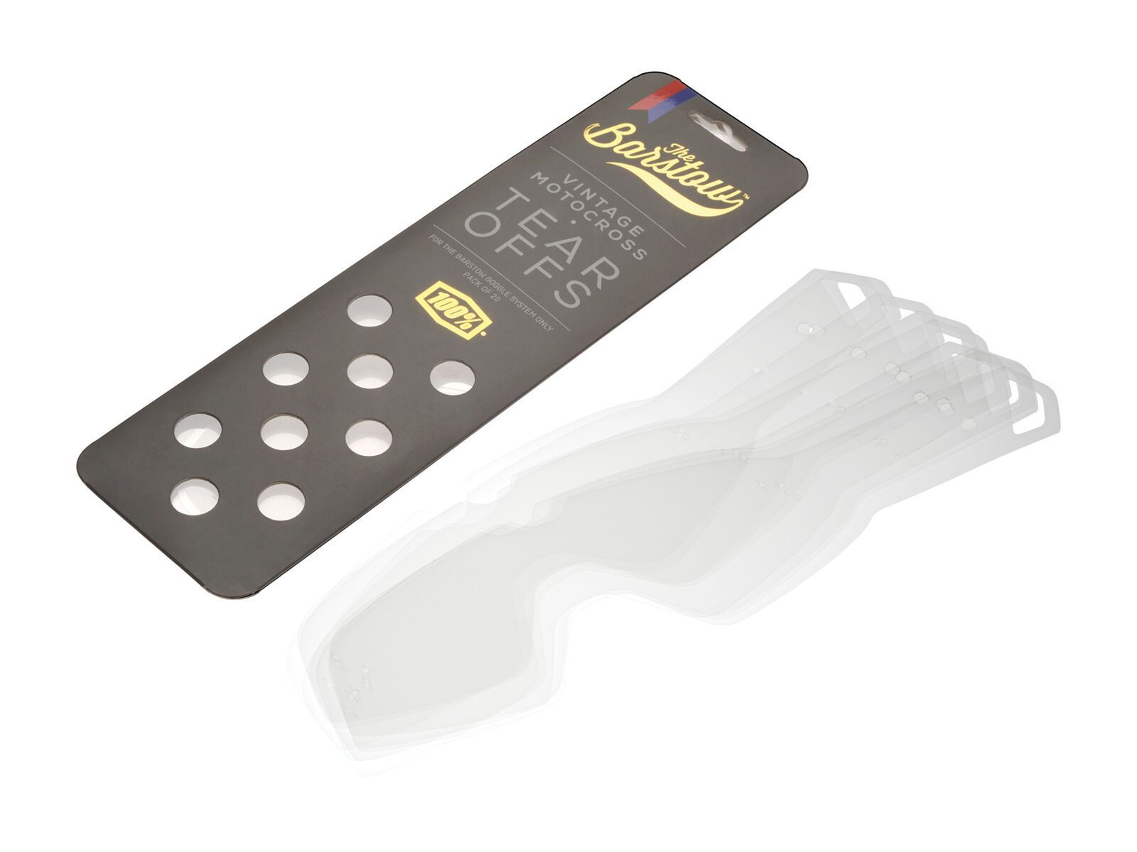 100% Barstow Tear Offs 20 Stück - Bild 1