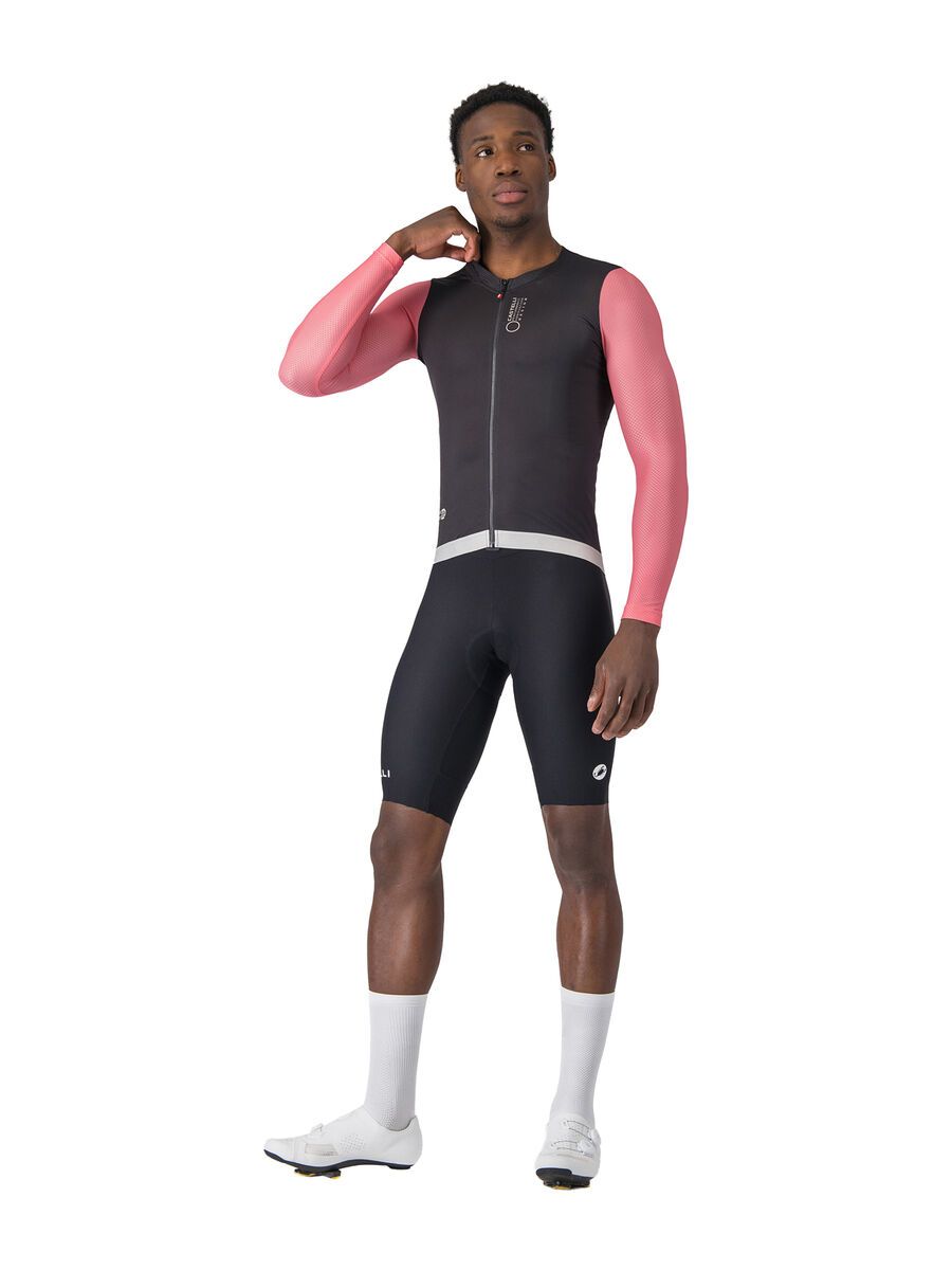 Castelli Corretto LS Jersey, black/rosa giro-silver moon - Bild 6
