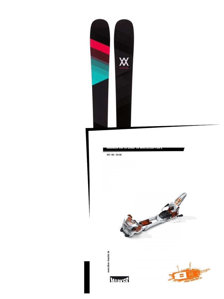 Set: Völkl Kenja 2017 + Marker Duke 16 09/10, White/Copper - Skiset - Bild 1
