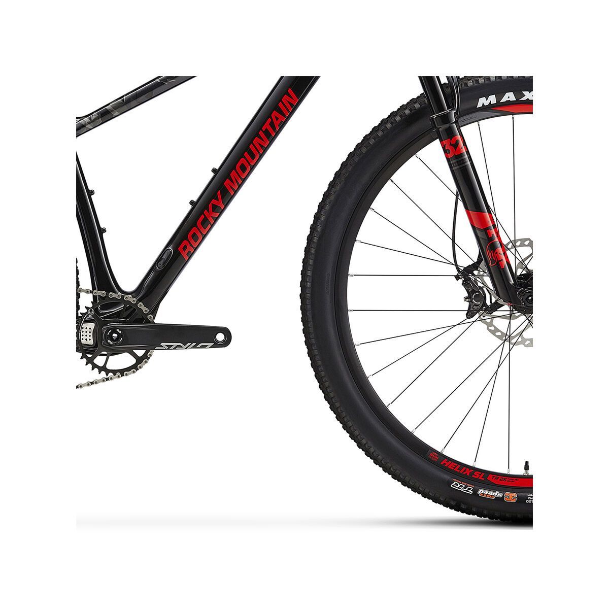 Rocky Mountain Vertex Carbon 70, smoke on the water/black in black/flaming lips - Bild 5