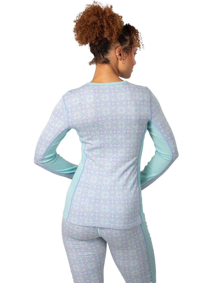 Kari Traa Rose Long Sleeve Baselayer, bright turquoise - Bild 4