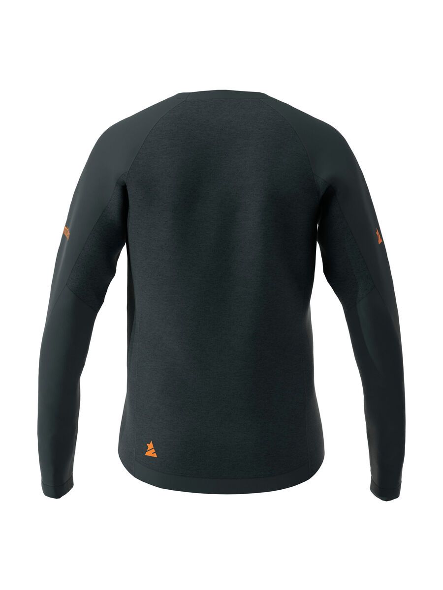 Zimtstern PureFlowz Shirt LS Men’s, pirate black melange / pirate black - Bild 2