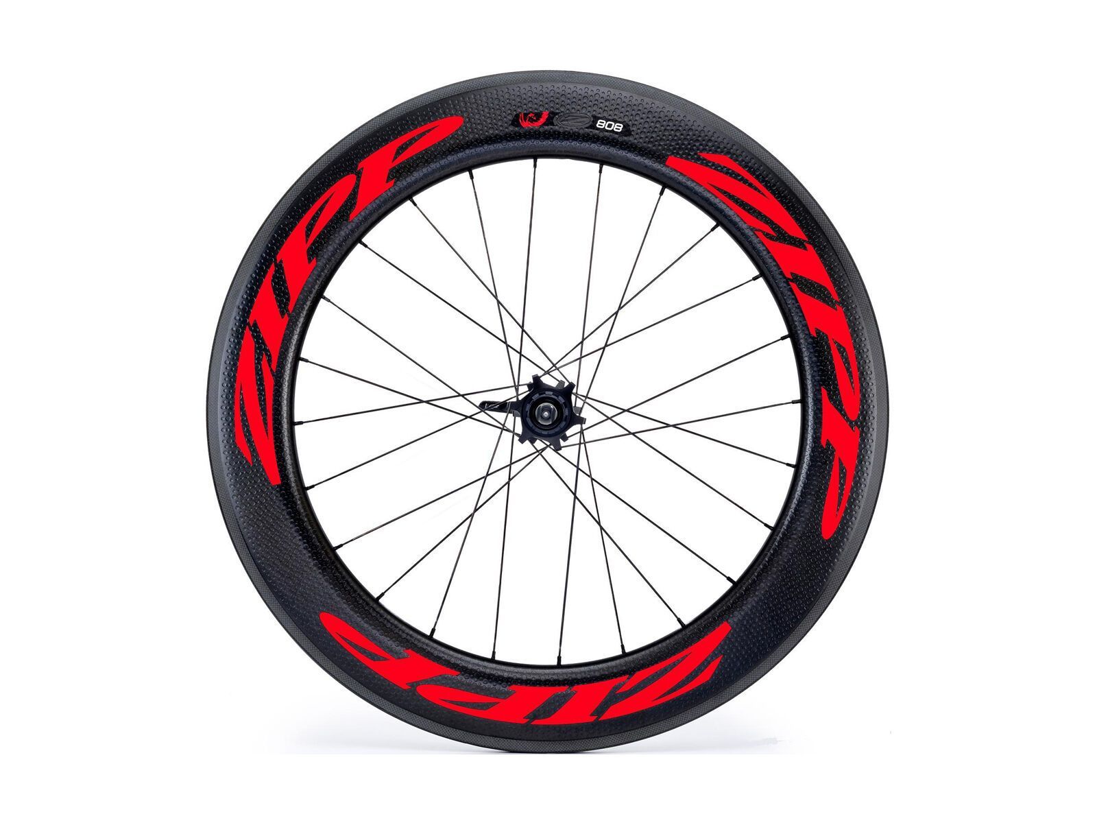 Zipp 808 Firecrest Tubular, schwarz/rot - Bild 1