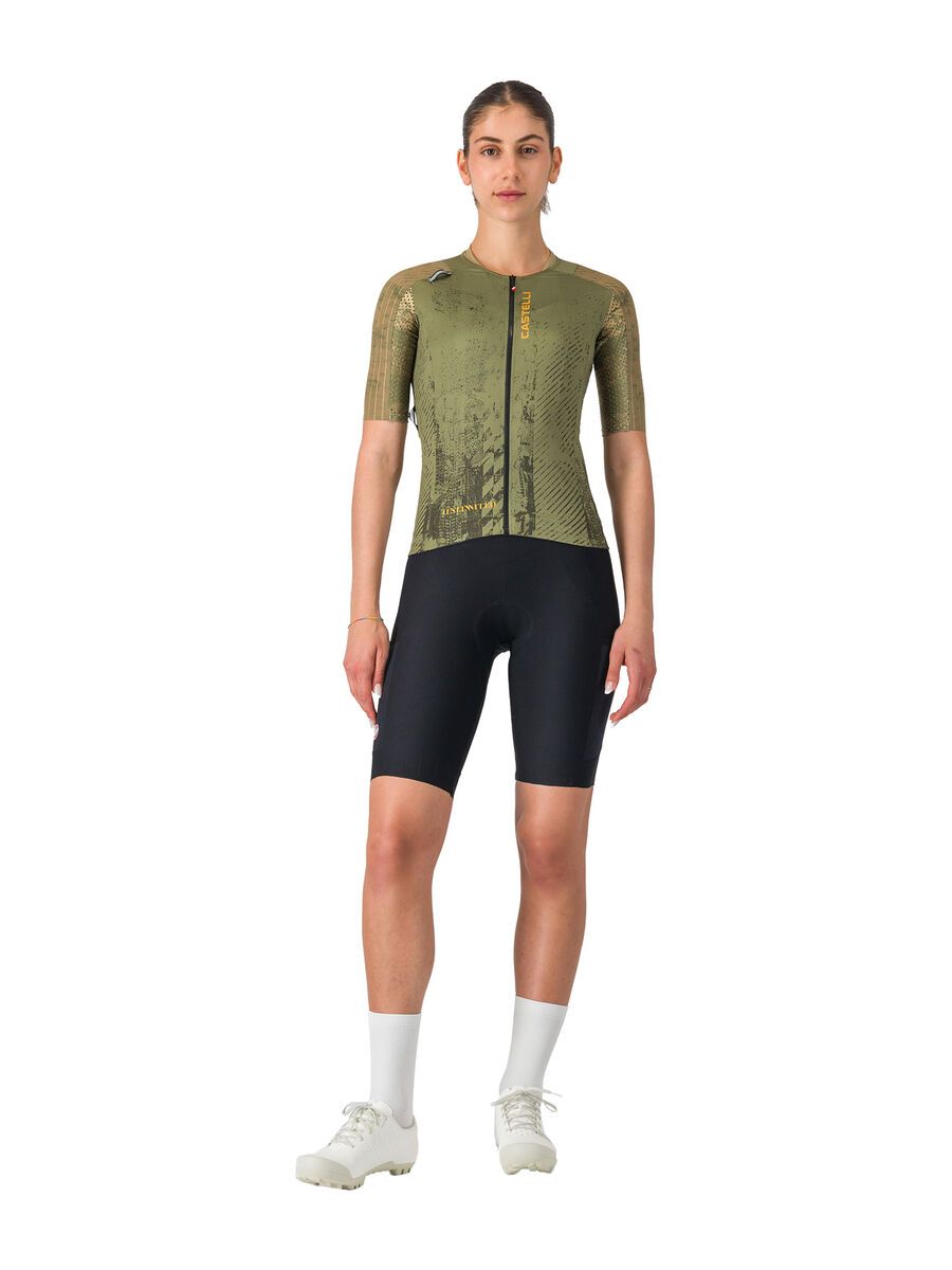 Castelli Unlimited Pro 2 W Jersey, forest green/elmwood/vivid ora - Bild 7