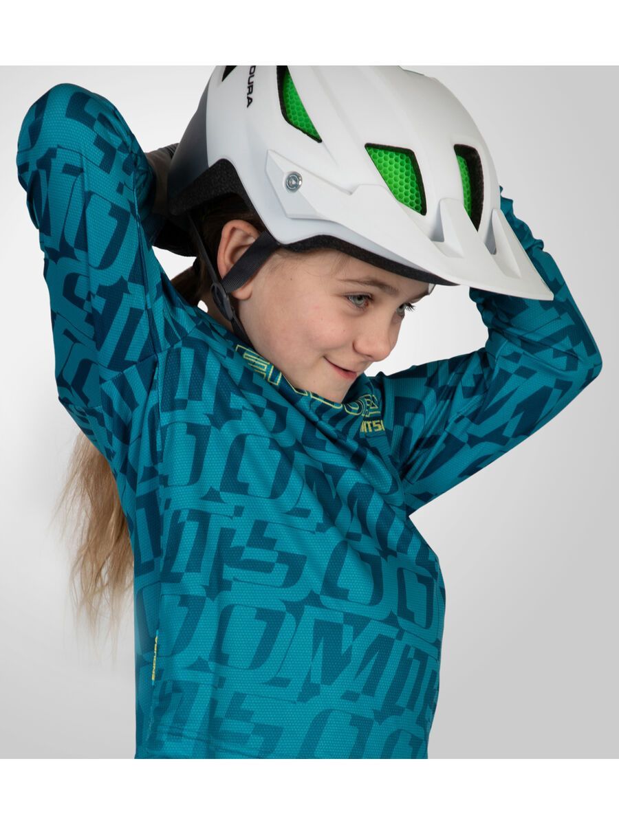 Endura Kinder MT500 Print Trikot LTD (langarm), blaubeere - Bild 5