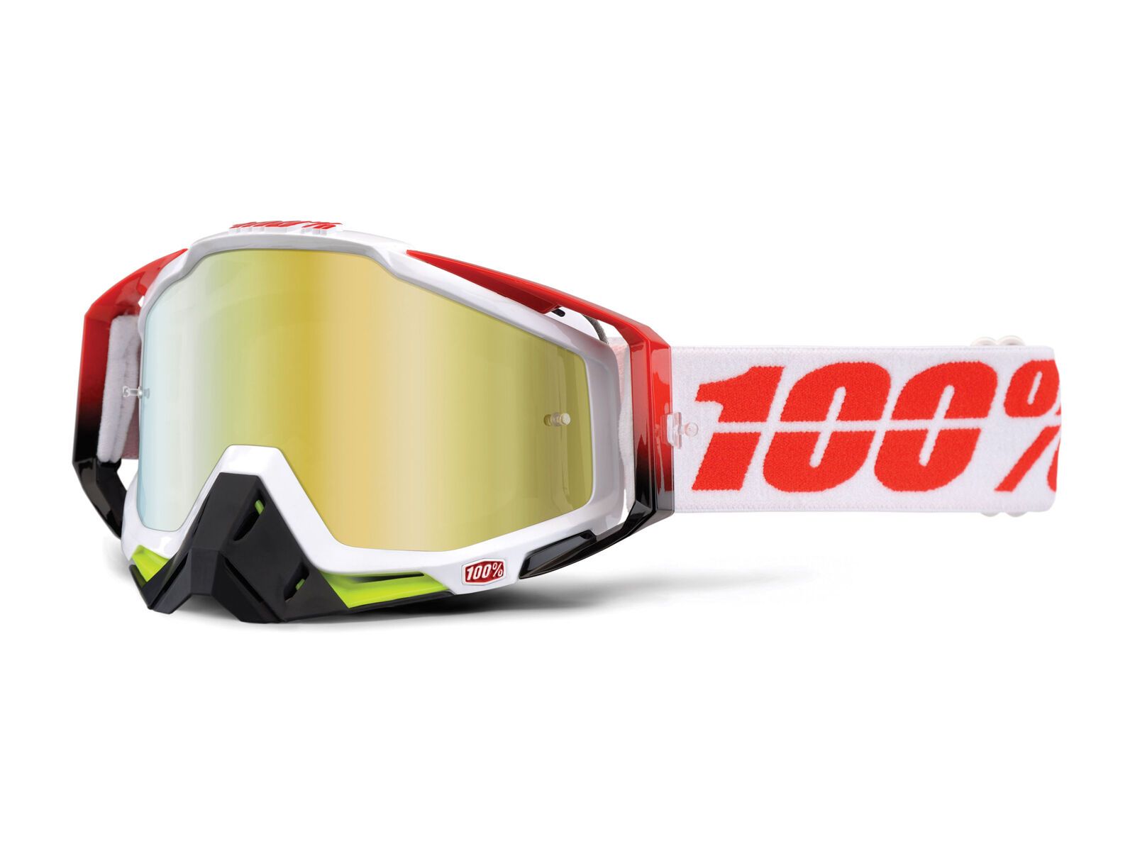 100% Racecraft inkl. Wechselscheibe, flush/Lens: mirror gold - Bild 2