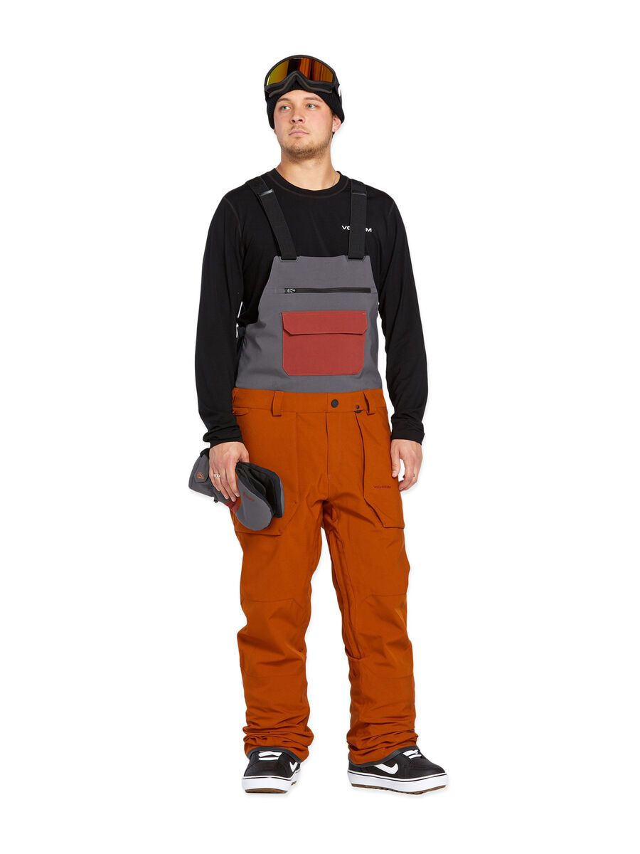 Volcom Roan Bib Overall, caramel - Bild 9