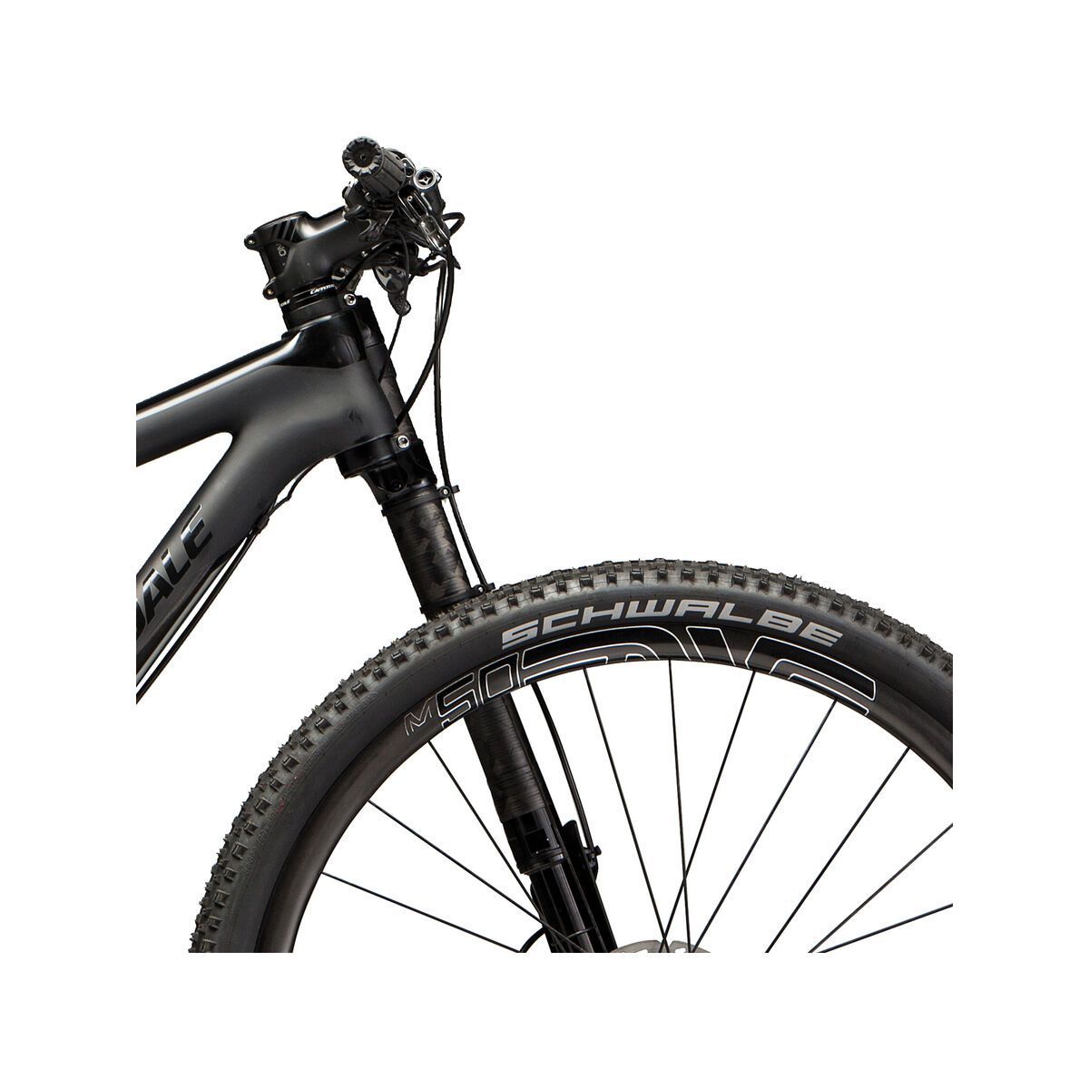Cannondale F-SI Hi-Mod Black Inc. 29, jet black w/charcoal grey, fine silver, matte - Bild 5