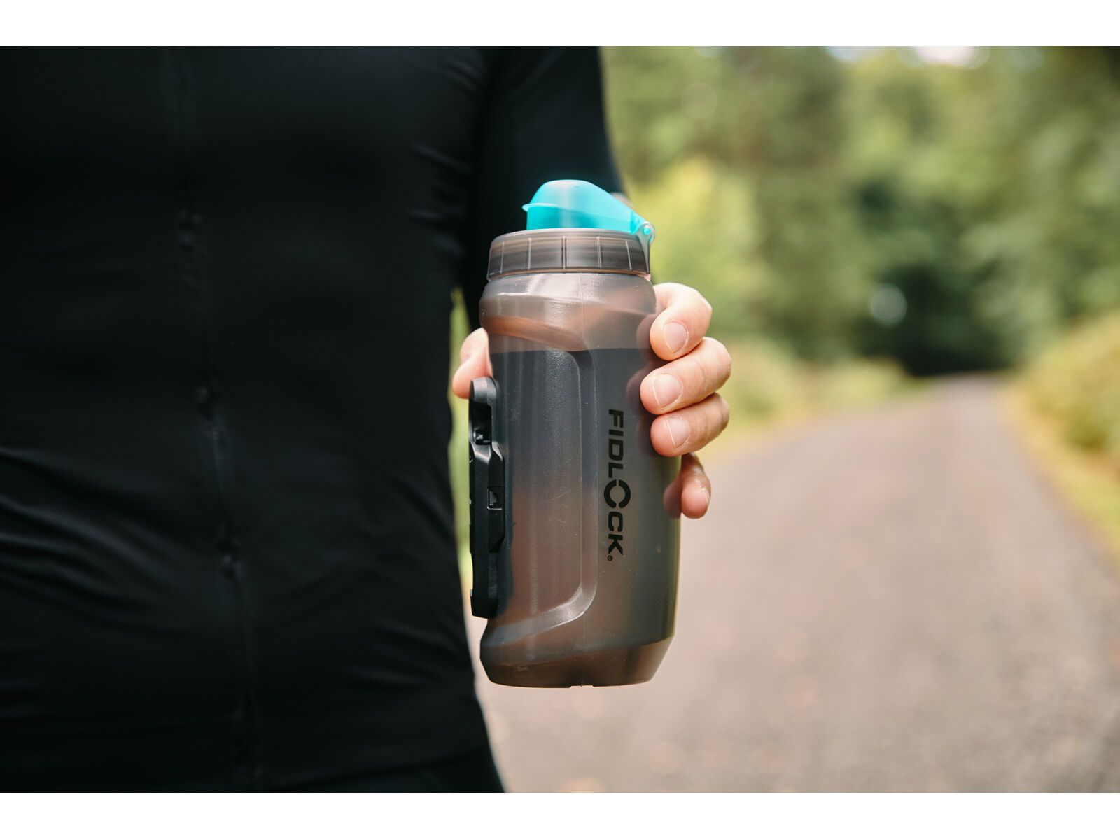 Fidlock Twist Replacement Bottle 750 Antibacterial, transparent black/light green - Bild 4