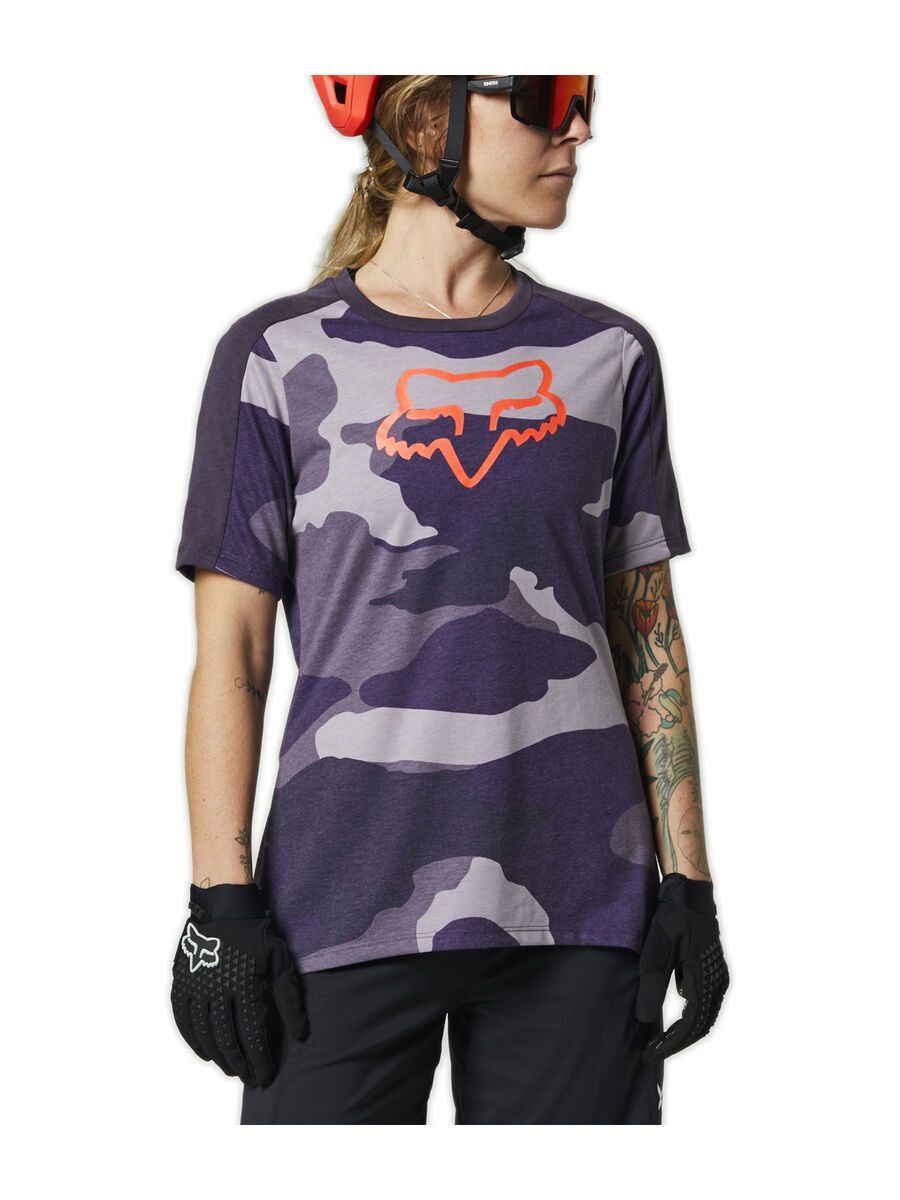 Fox Womens Ranger Drirelease SS Jersey, dark purple - Bild 1
