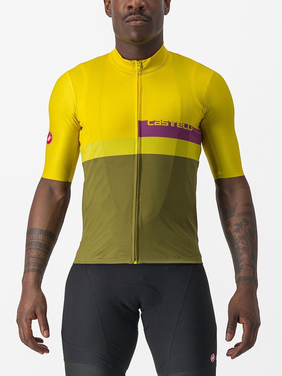 Castelli A Blocco Jersey, passion fruit/amethist-green a - Bild 2
