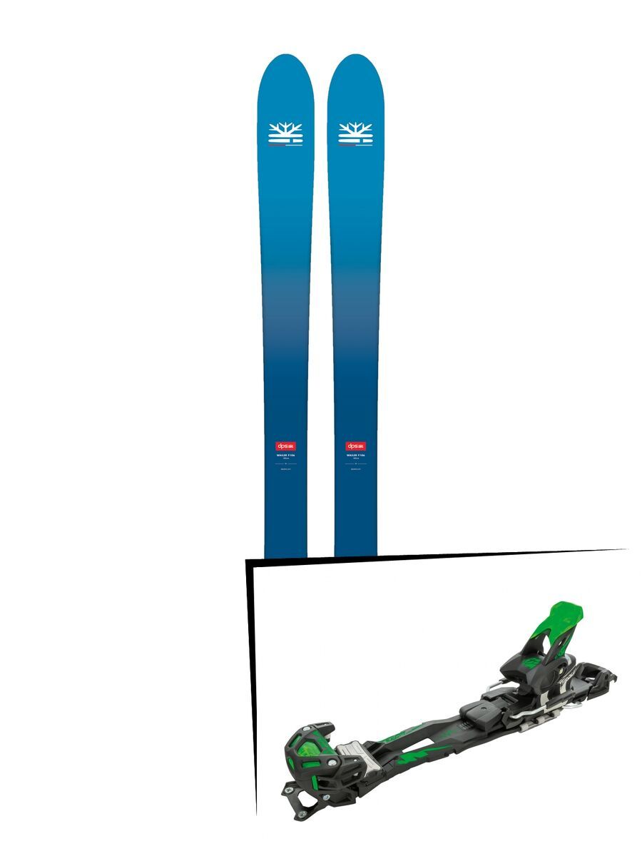 Set: DPS Skis Wailer F106 Foundation 2018 + Tyrolia Adrenalin 16 solid black flash green - Bild 1