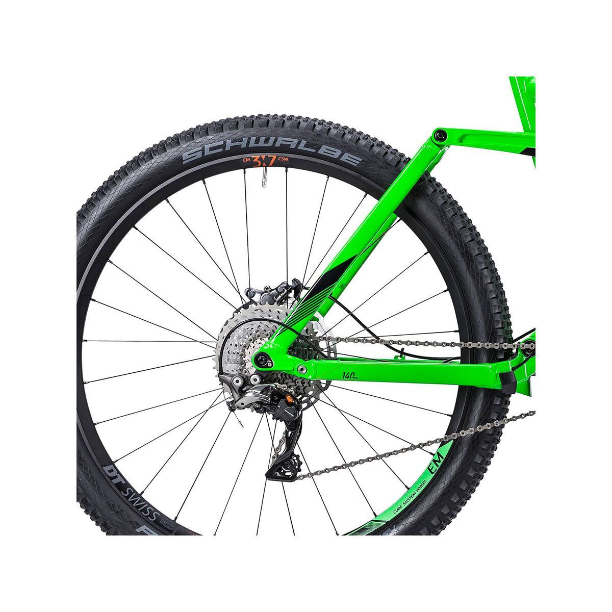 Cube Stereo Hybrid 140 HPA SL 27.5, green/orange - Bild 4