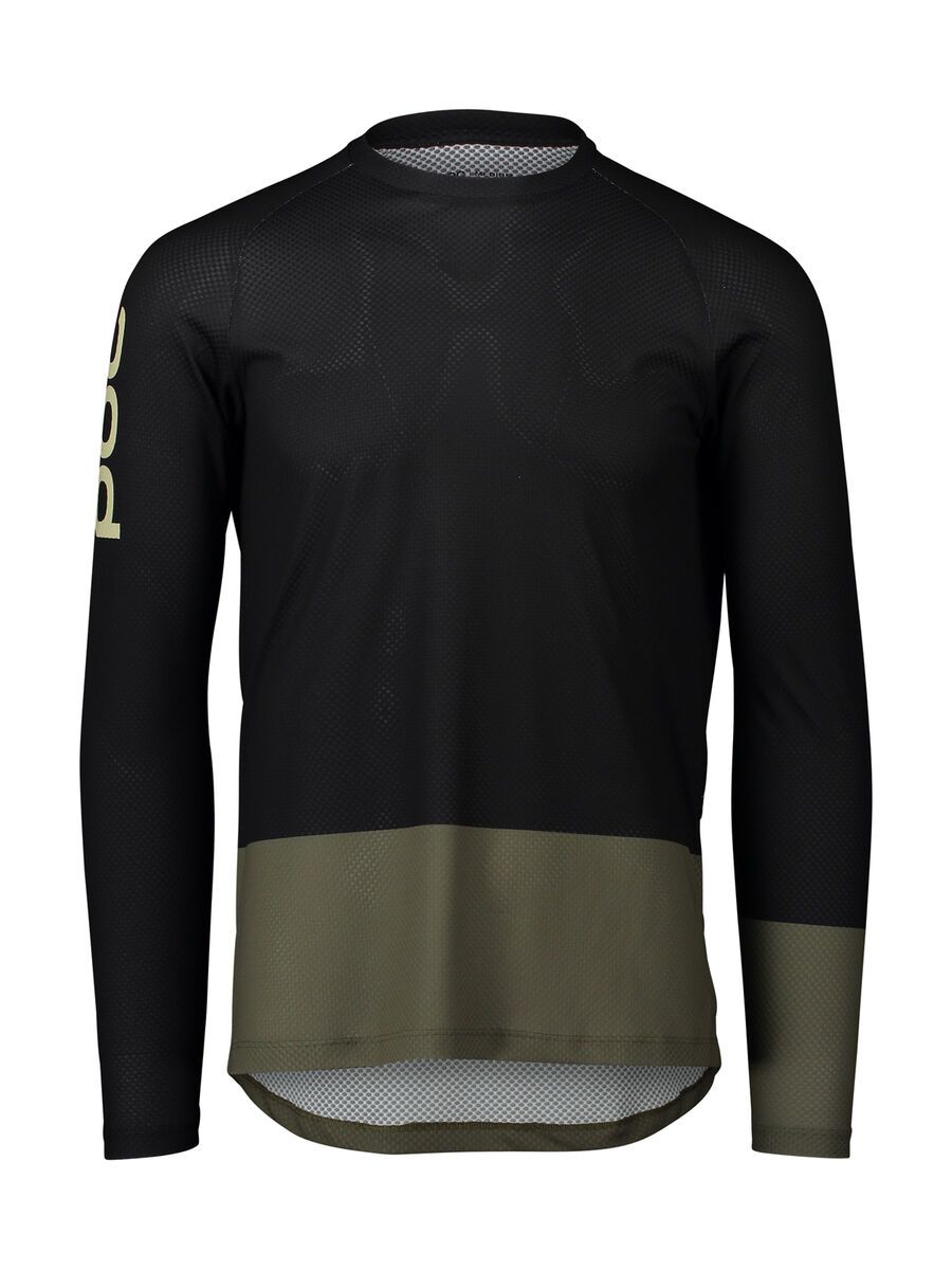 POC MTB Pure LS Jersey, uranium black/epidote green - Bild 1