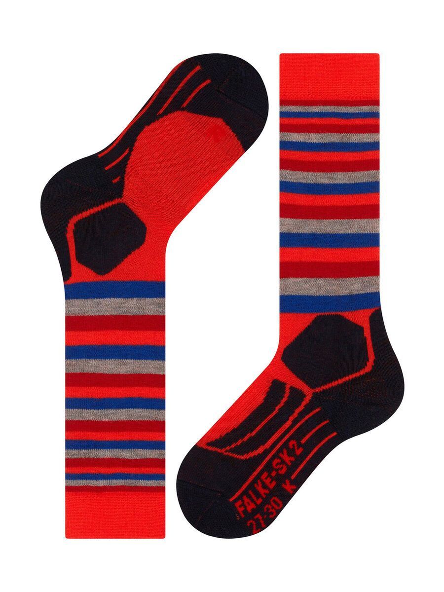 Falke SK2 Intermediate Stripes Kinder, samba orange - Bild 5