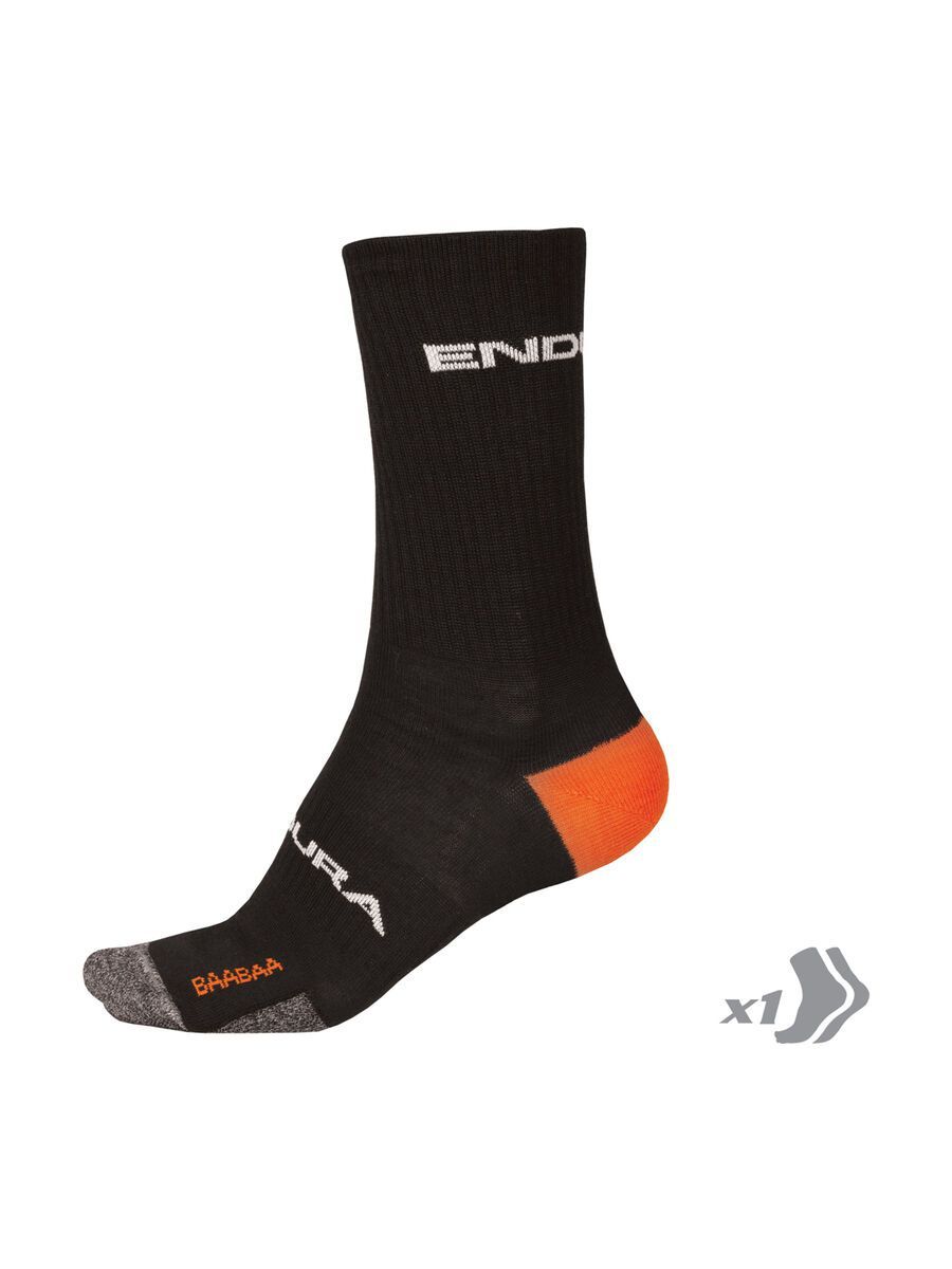 Endura Baabaa Merino Winter Sock II, schwarz - Bild 1