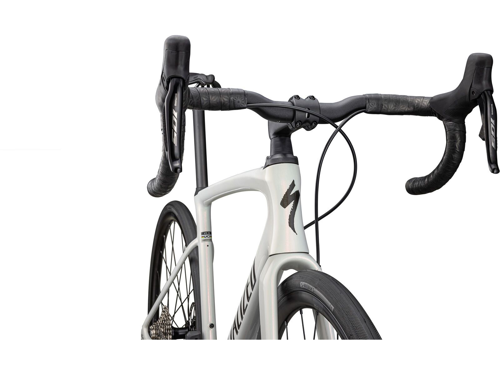 Specialized Roubaix SL8 Comp, red ghost pearl/dune white/metallic obsidian - Bild 5