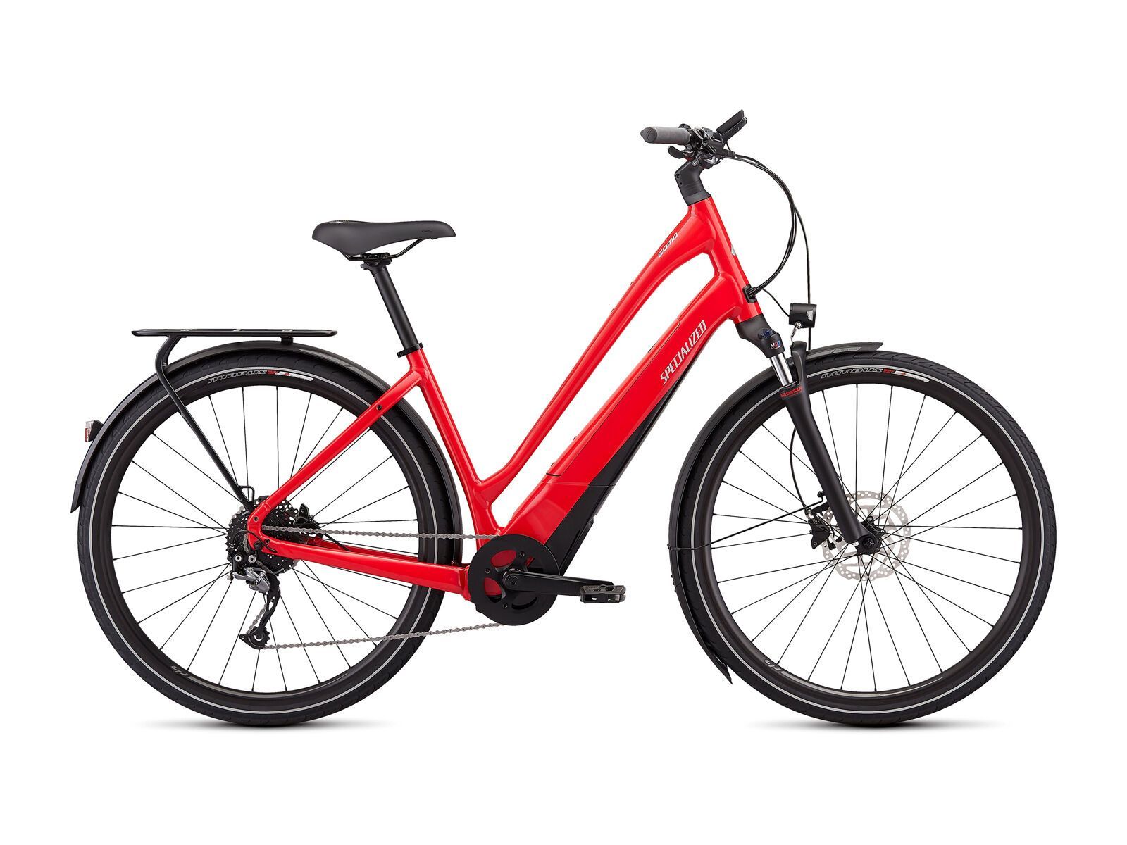 Specialized Turbo Como 4.0 Low Entry, flo red w/ghostblue pearl/black/chrome - Bild 1