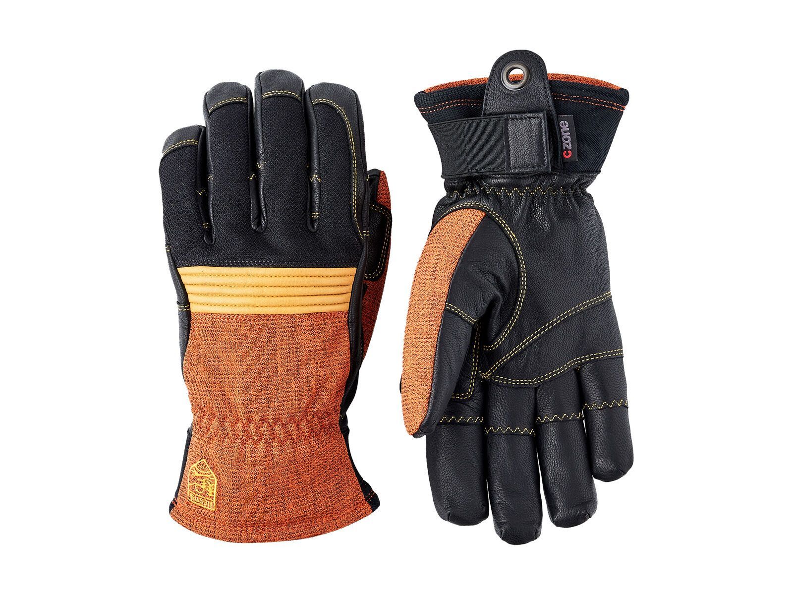 Hestra Couloir 5 Finger, brick red/black - Bild 1