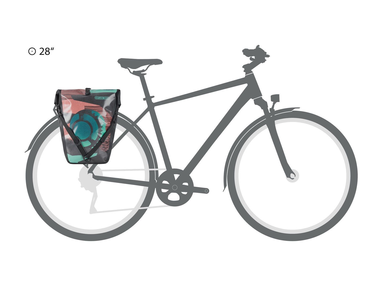 ORTLIEB Back-Roller Design Chainring, red-black - Bild 8