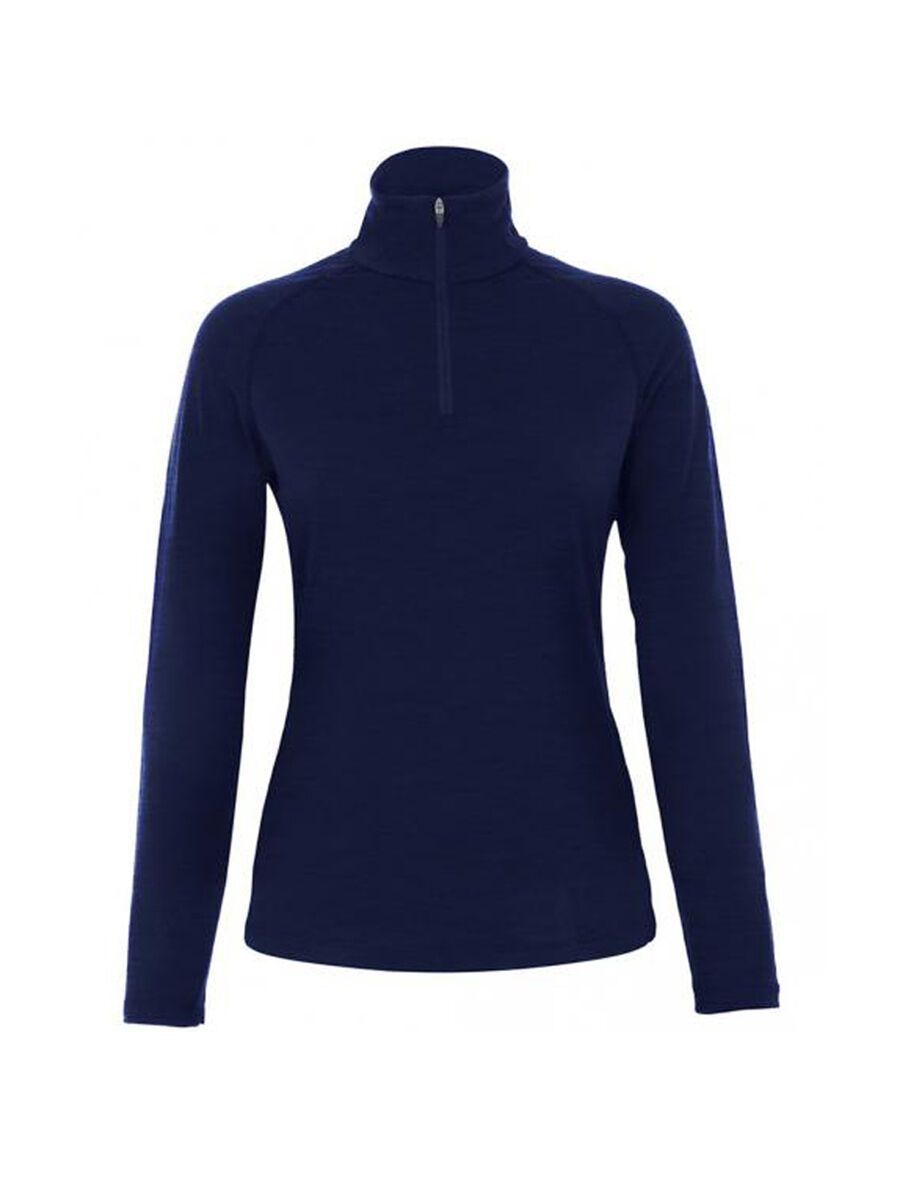super.natural W Base 1/4 Zip 175, ocean deep - Bild 1