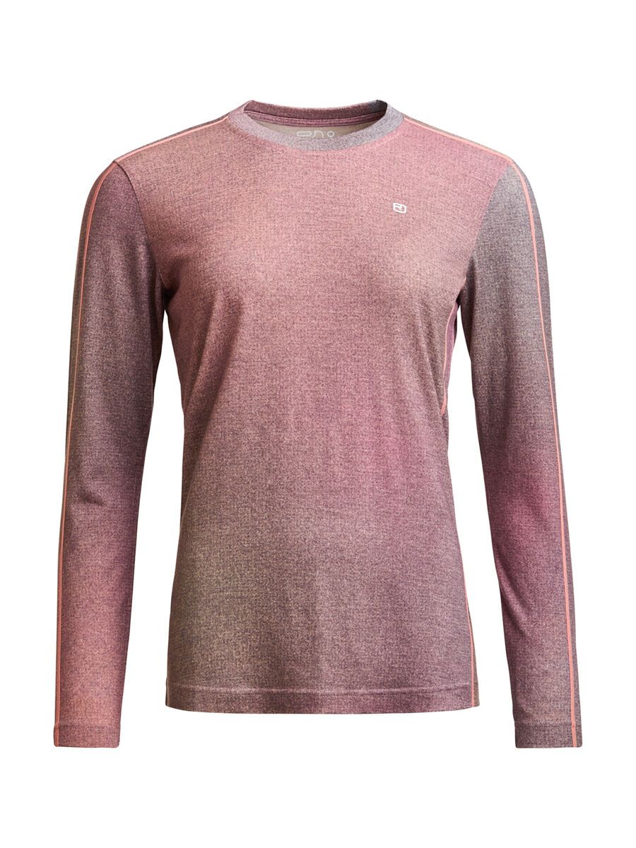 Ortovox 185 Rock'n'wool Print LS W, aop dawn rose - Bild 1