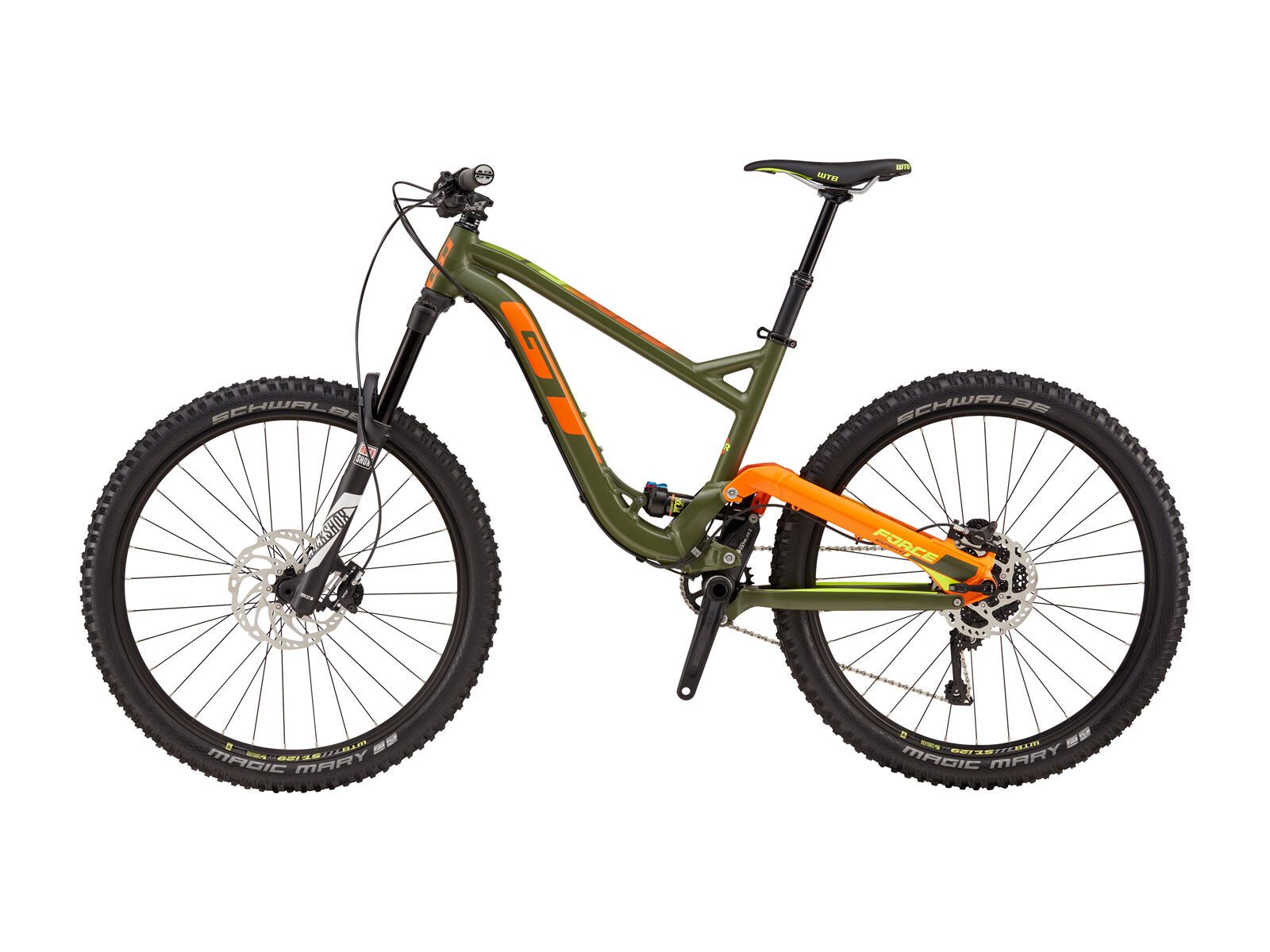 GT Force Expert, satin military green w/ orange & neon yellow - Bild 2