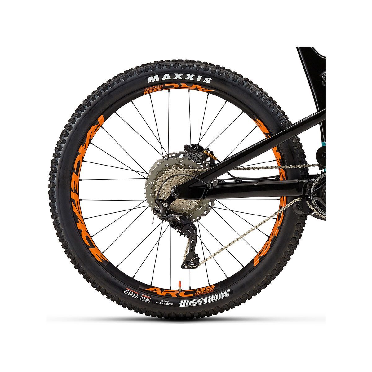 Rocky Mountain Altitude Powerplay Carbon 90 Rally Edition, billy ocean/black in black/fox racing orange - Bild 6