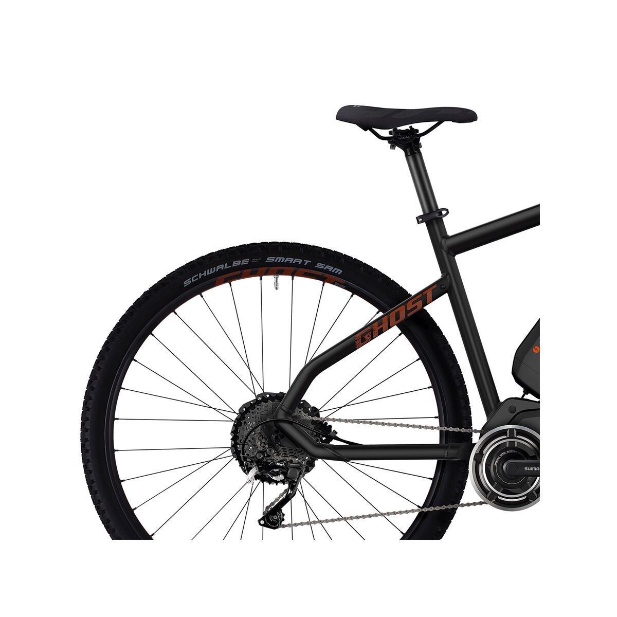 Ghost Hybride Square Cross 4, night black/monarch orange/urban grey - Bild 5