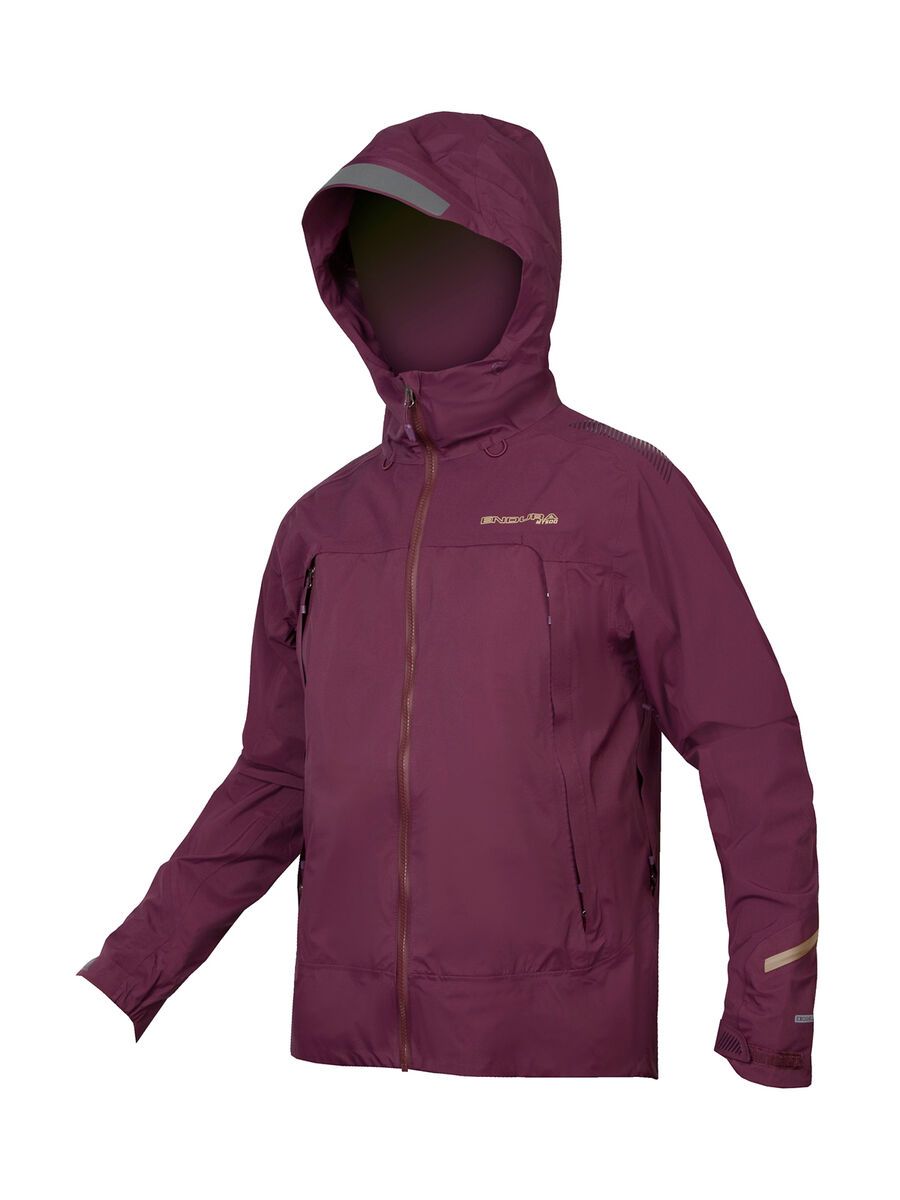 Endura MT500 Wasserdichte Jacke II aubergine XL E9152AU/6