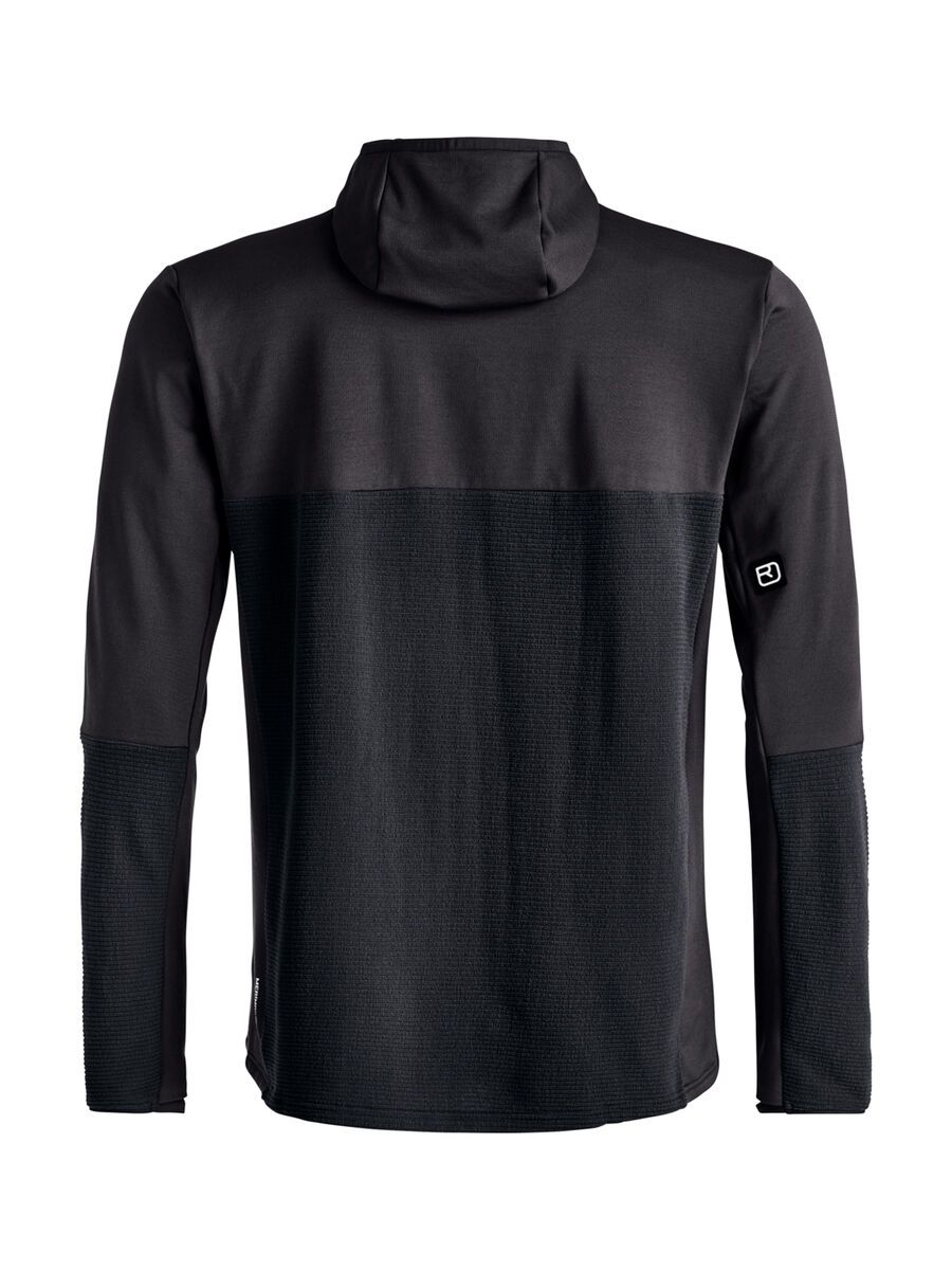 Ortovox Merino Fleece Cord Hoodie M, black raven - Bild 2