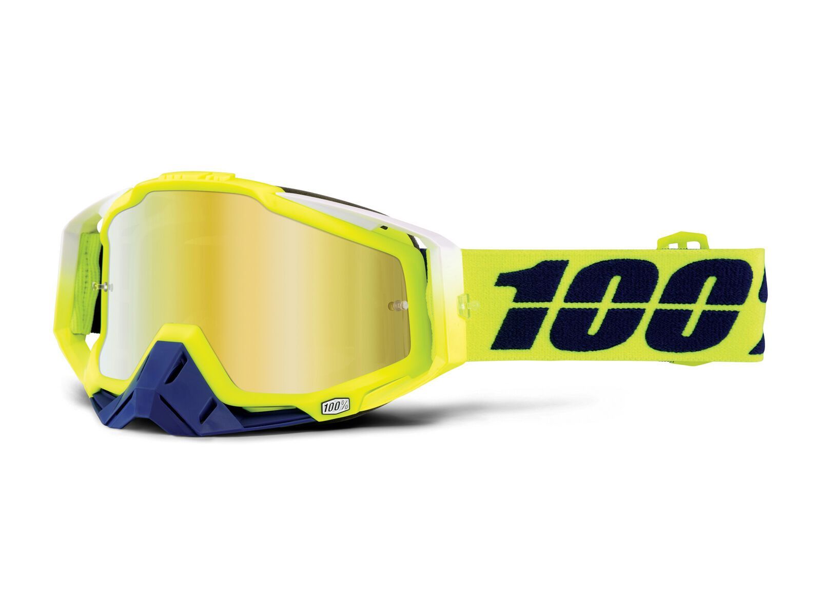 100% Racecraft inkl. WS, tanaka/Lens: mirror gold - Bild 2